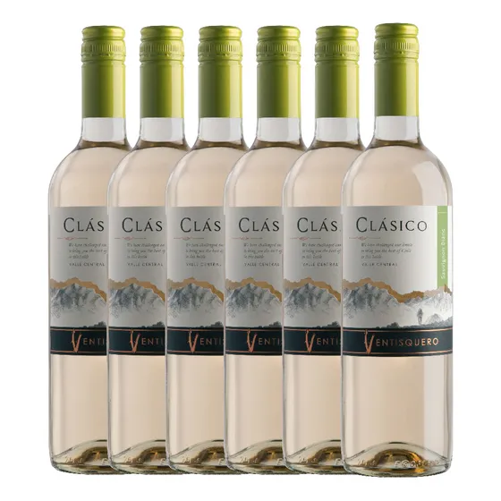 Vino Ventisquero Clásico Sauvignon Blanc 750ml X 6 Unidades
