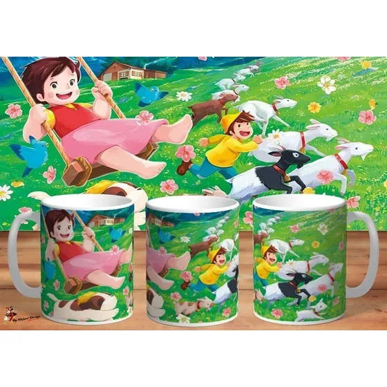 Taza Heidi La Niña De Los Alpes La Primavera 4k Art