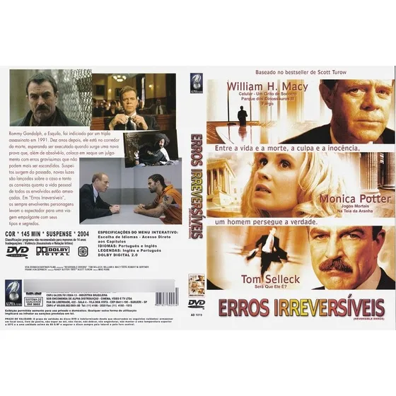 Dvd Erros Irreversiveis Com Tom Selleck E Monica Potter