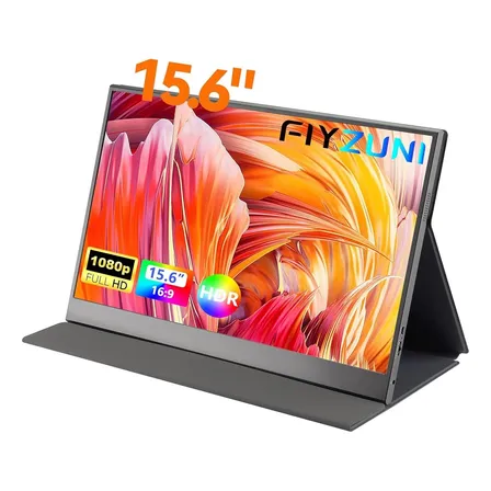 Monitor Portátil Flyzuni 15.6  Full Hd Hdmi Usb-c Plug&play