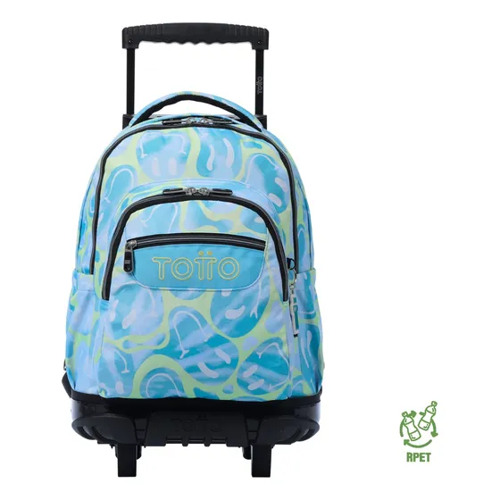 Mochila Escolar Con Ruedas Totto Niña Rpet Resistente