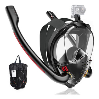 Máscara De Snorkel Facial Completa Com Suporte Para Câmera, Máscara De Snorkel Facial Completa Com Suporte Para Câmera,