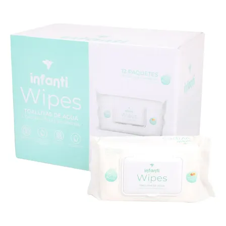 Toallitas Húmedas Water Wipes Caja 12 X 80 Un Infanti