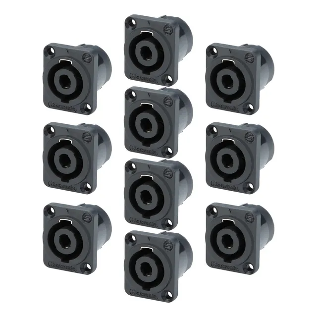 Seetronic Conector Speakon De Chasis 4 Pines Set De 10pza