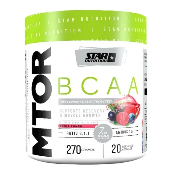 Aminoacidos Mtor Bcaa 270 Gr Star Nutrition