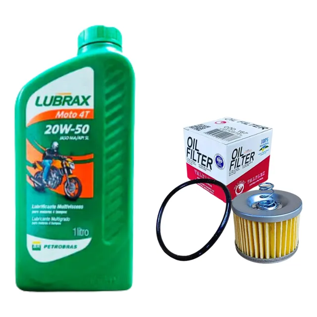 Troca De Oleo Fazer/crosser/factor150 Lubrax 20w50 1l+filtro