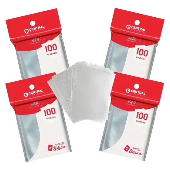 Central Shield Básico 400 Sleeves Padrão Pokemon Magic