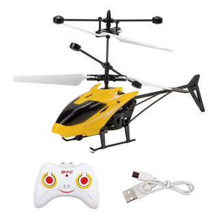 Helicóptero Controle Remoto E Sensor De Mão Usb Recarregável Helicóptero Controle Remoto E Sensor De Mão Usb Recarregável