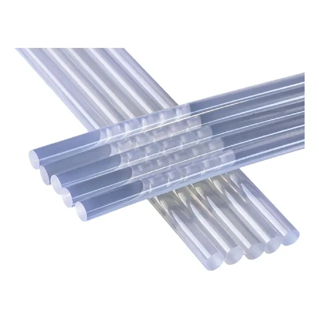 6 Barras Tubo Silicona Fina Para Pistola Caliente 30cm.lv