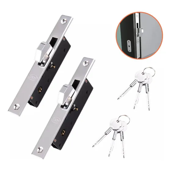 Cerrojo Cerradura Embutir Aleación De Aluminio Lock 2pzs