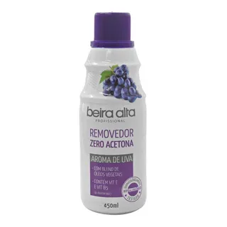 Removedor Zero Acetona Aroma De Uva Beira Alta 450ml Removedor Zero Acetona Aroma De Uva Beira Alta 450ml