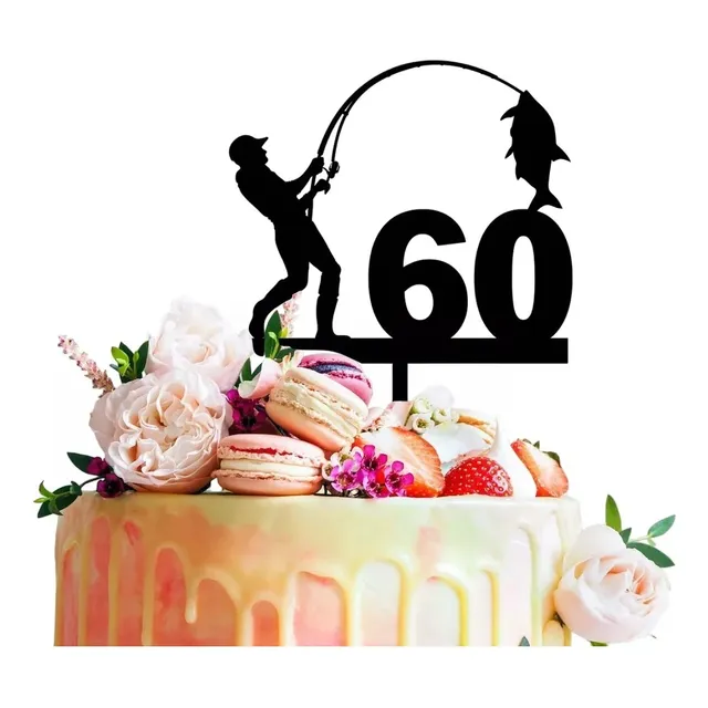 Topper Para Tortas Personalizado De Cumpleaños Pescador