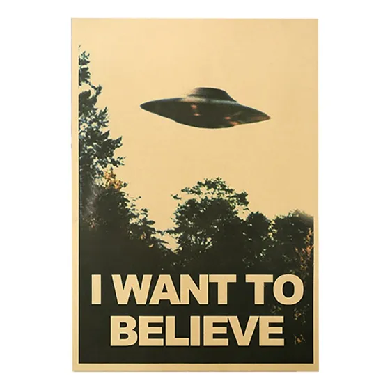 Orfi - Adhesivo Mural De 50,5 X 35 Cm I Want To Believe