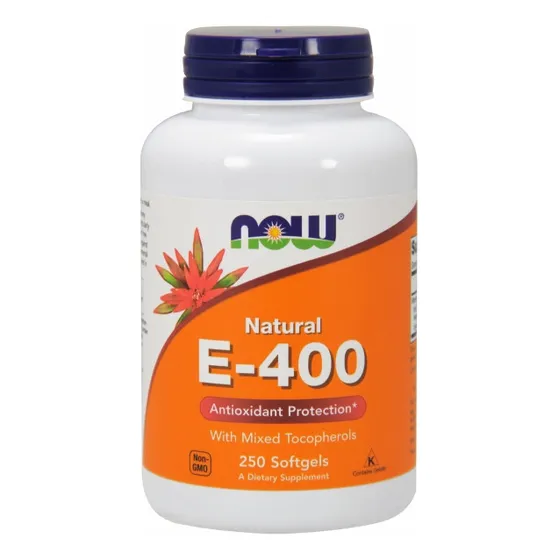 Suplemento De Vitamina E-400 De Now Foods Con Mezcla De Toco
