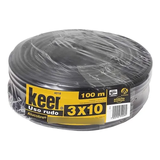 80 M. Cable Uso Rudo 3x10