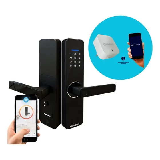 Fechadura Inteligente Wifi App Tuya Biometria Senha Airbnb