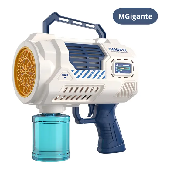 Pistola Burbujero Botella Integrada Carga Usb 8899 Azul