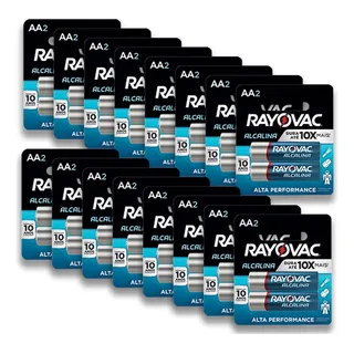32 Pilhas Baterias Aa 2a Alcalina Rayovac - 16 Cartelas 32 Pilhas Baterias Aa 2a Alcalina Rayovac - 16 Cartelas