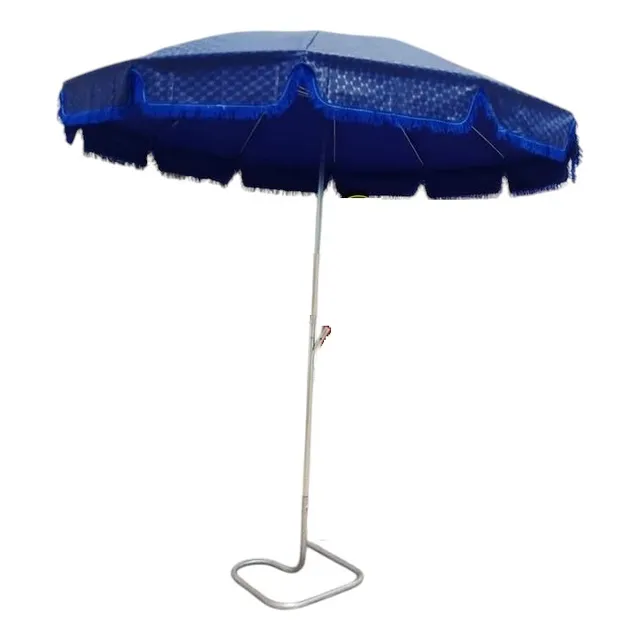 Sombrilla Metálica Resistent 2.2mts Diámetr Con Base-colores