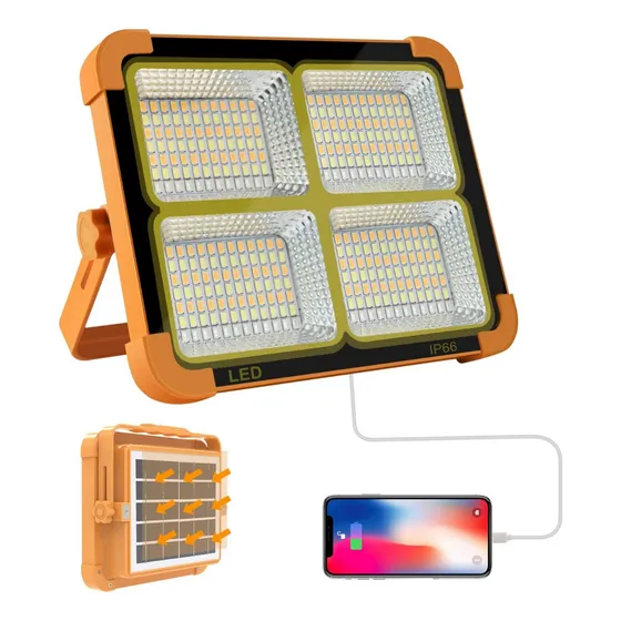 Reflector Lámpara Led Solar Recargable Portátil 300w