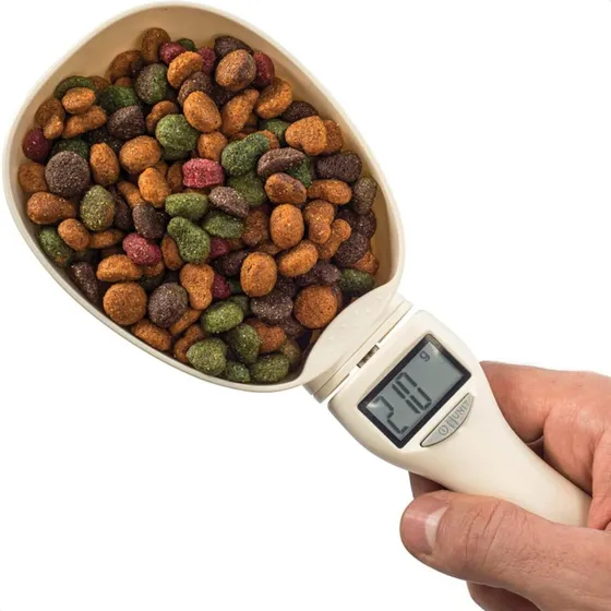 Colher Medidora Digital Com Lcd Pesar Ração E Alimentos Pets