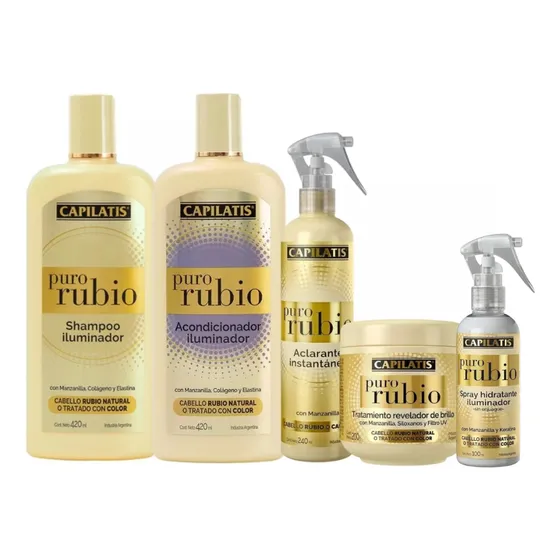 Kit Puro Rubio Capilatis Aclarante Instantaneo Sh Ac Trat Sp