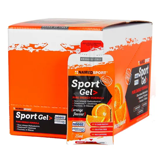 Caja X 32 Sport Gel Namedsport Sabor Orange Pure Energy