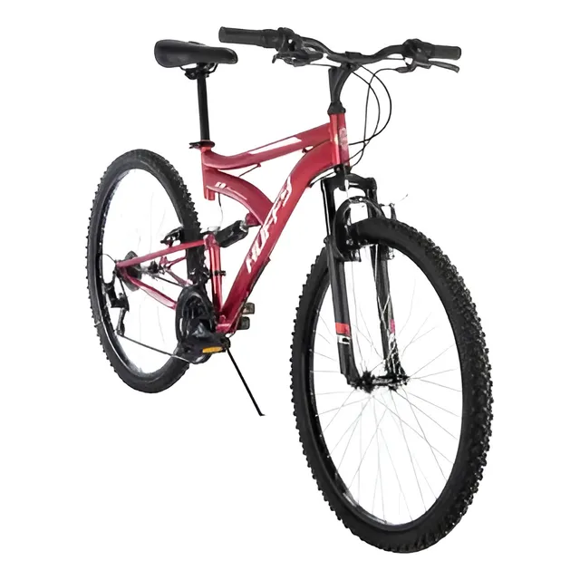 Bicicleta De Montaña Huffy Rock Creek Rodada 26 Suspensión 18 Velocidades Color Rojo