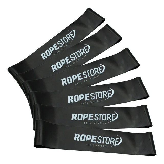 Kit 6 Mini Bands Para Treinos Funcionais Tensão Extra Forte Kit 6 Mini Bands Para Treinos Funcionais Tensão Extra Forte