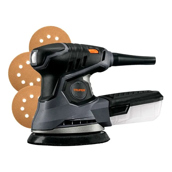 Truper Liro-5n Color Gris Lijadora Roto Orbital 5' Industrial 260 W
