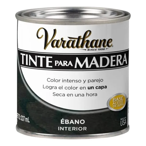 Tinte Para Madera Colores Clásicos 0,237 L Varathane Color Ebano