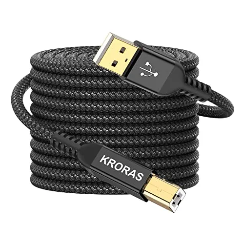 Cable Usb 2.0 Para Impresora De 10 Pies, Cable Usb Tipo A Ma