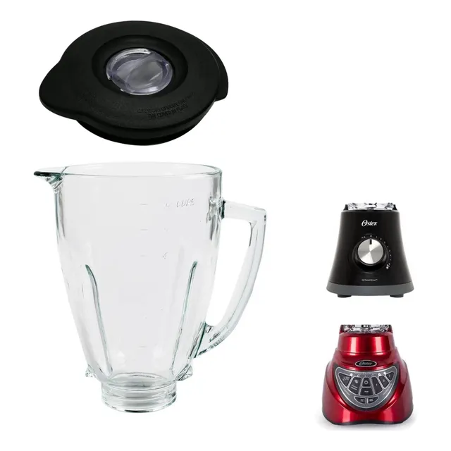 Copo De Liquidificador Oster De Vidro Redondo Com Tampa
