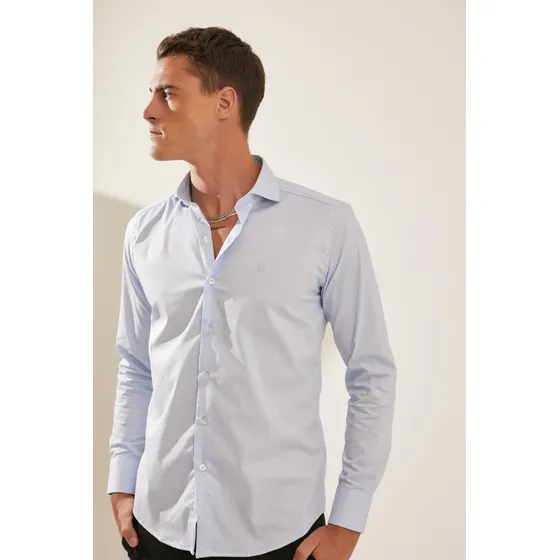 Camisa Basic Night Celeste Airborn 