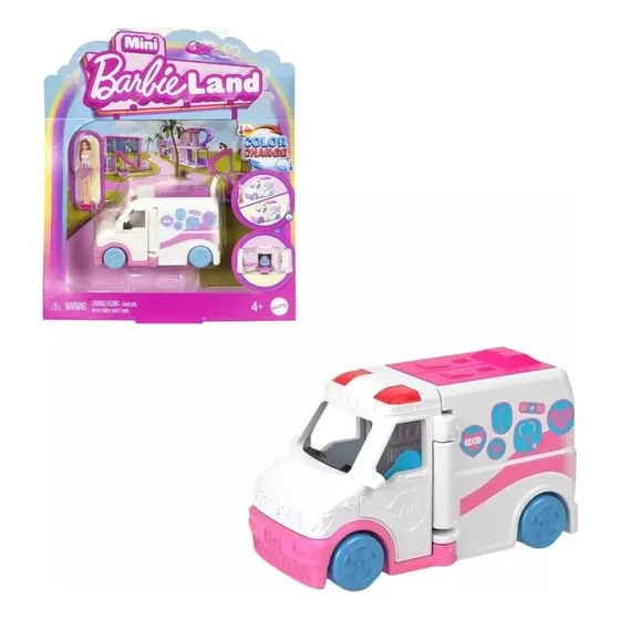 Barbieland Mini Ambulancia Cambia Color Mattel Original