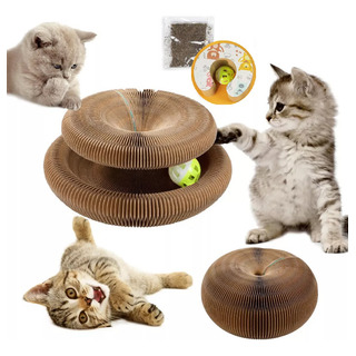 Tablero Para Rascar Gato Juguete Interactivo Con Bola Catnip Tablero Para Rascar Gato Juguete Interactivo Con Bola Catnip