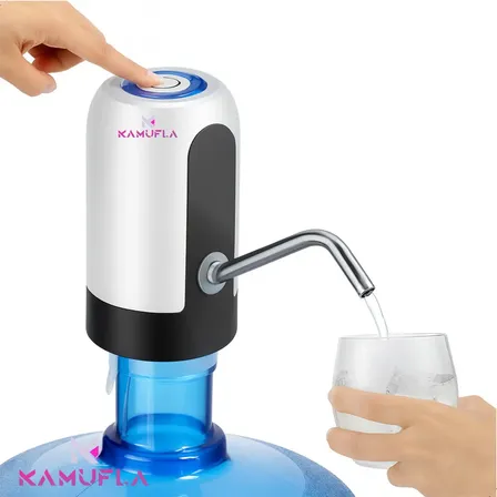 Bomba Elétrica Filtro Bebedouro De Garrafões Galão D Água Marca: Kamufla Branco