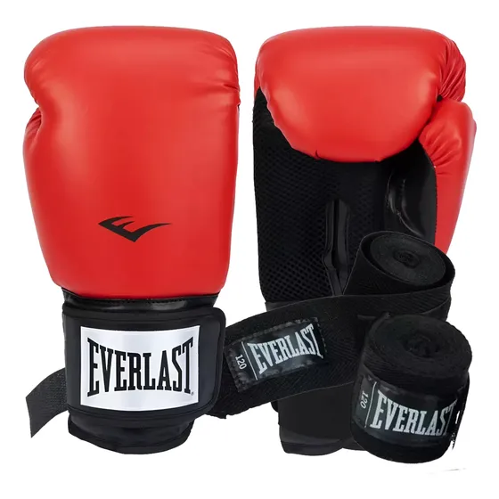 Guantes Boxeo Everlast Vendas Combo Kick Box Muay Thai Mma