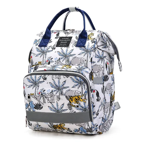 Mochila Pañalera Open Bolsa De Mamá Impermeable Multifunción