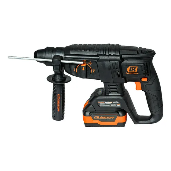 Rotomartillo Inalámbrico 18v Lusqtoff Rml4000-9bk 2 Baterías