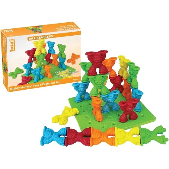 Juego Apilar Monos 25pzs Tall Stacker Didáctico Lauri