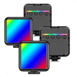 Kit 2 Iluminador Led Rgb 5600k Luz Video Gravação Cenário Kit 2 Iluminador Led Rgb 5600k Luz Video Gravação Cenário