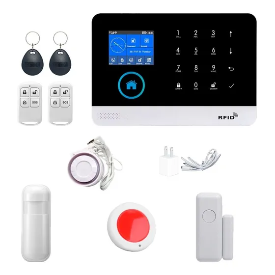 4 Alarmas Gsm Wifi Boton Panico Sensores Puerta Movimiento