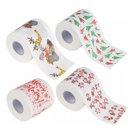 Papel Higiénico X Hogar Ducha De Papá Noel Cena De Navidad