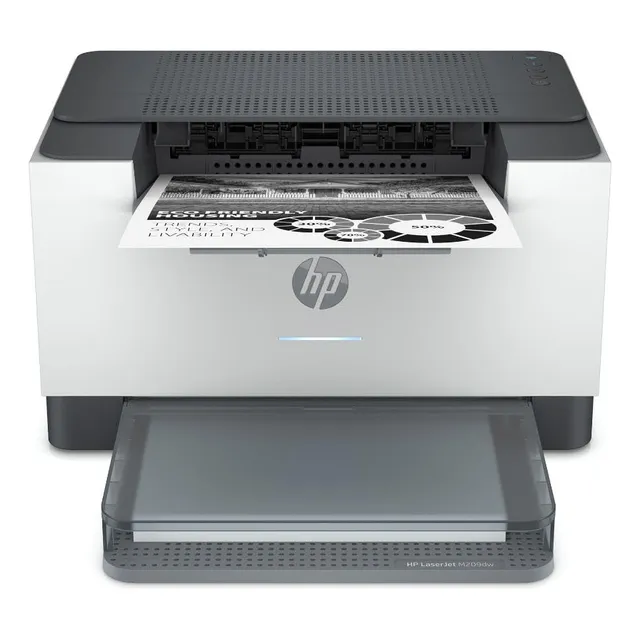 Impresora láser HP LaserJet M209dw inalámbrica en blanco y negro, de una sola función, para imprimir, ideal para oficina en casa (6GW62F)