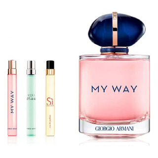 Kit Perfume Mujer Armani My Way Edp 90 Ml + Travel Spray Set Kit Perfume Mujer Armani My Way Edp 90 Ml + Travel Spray Set