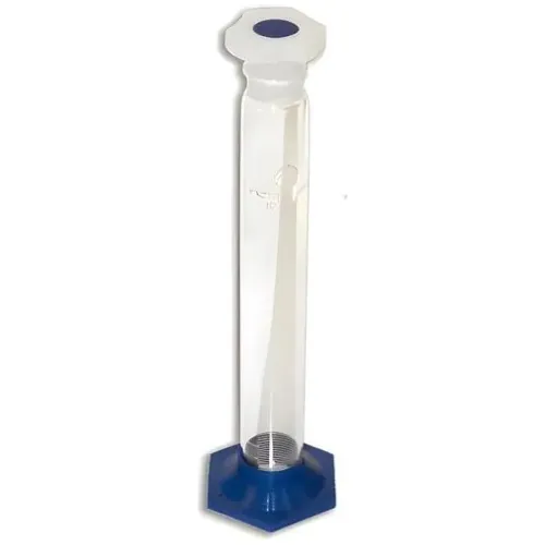 Proveta De Vidro Base Poli 100ml Com Tampa Poli -esp