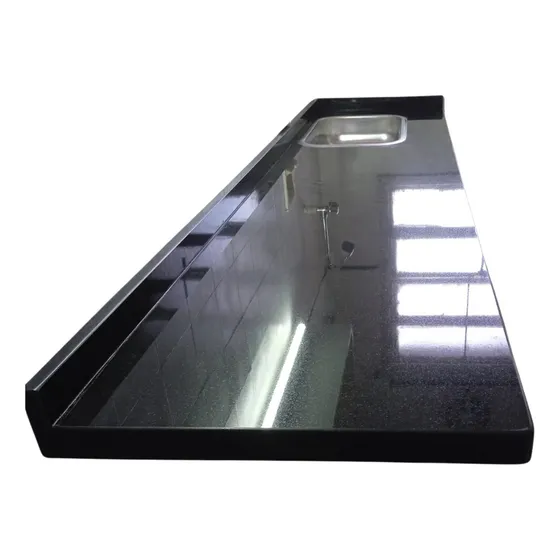 Mesada De Cocina En Granito Gris Curumba