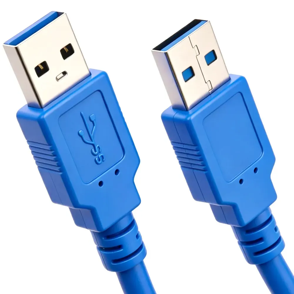 Cabo USB 3.0 X Ubs 3.0 Tipo A Macho x Macho 60 cm Para Transmissão de Dados Conexão Entre PC...