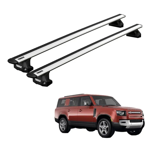 Rack Travessas Thule Wingbar Prata New Defender 90/110/130